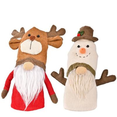 China Gnome For Kids Xmas Gift 23*9*6CM Corduroy Christmas Gnome Faceless Elf With Standing Snowman Deer Hat Supplies For Table Christmas Decoration for sale