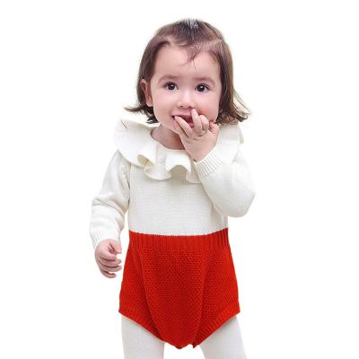 China Lovely New Autumn Baby Long Sellve Rompers Cute Infant Baby Sweater Romper Kids Boy Girl Jumpers for sale