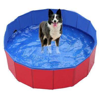 China Viable Collapsible Pet Dog Pool Collapsible Pet Dog Bath Pool Bathing Tub Kiddie Pool For Dogs Cats for sale