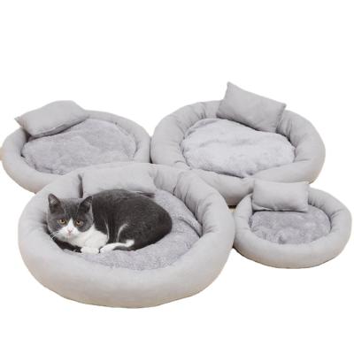 China Hot Selling Travel Dog Bed Around Nest Tart Comfortable PP Cotton Pet Bed Soft Egg Cat Bed for sale