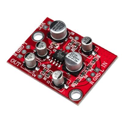 China Fever-grade AD828 power supply single preamplifier preamplifier op board 5V-15V audio amplifier standard op module panel AD828 amp for sale