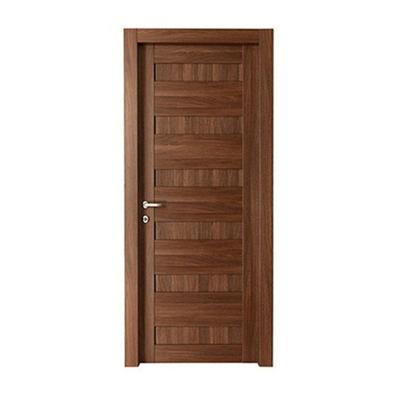 China Shuanglong Modern Hot Product Quality Modern Design Craft Flow Line Premium Line Simple Design Interior Solid Front Wood Door for sale