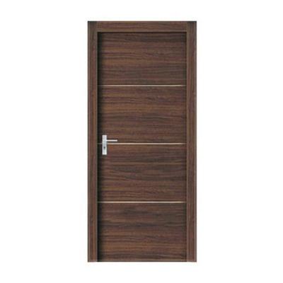 China Latest Design Melamine Modern Wood Hotel Door Interior Walnut Room Fire Door for sale