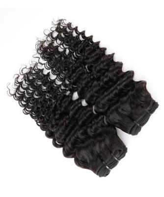 China Deep Wave Cuticle Aligned Deep Wave Hair Weaves Wholesale 10A 10A+ Grade Unprocessed Virgin Hair Bundles Sellers for sale