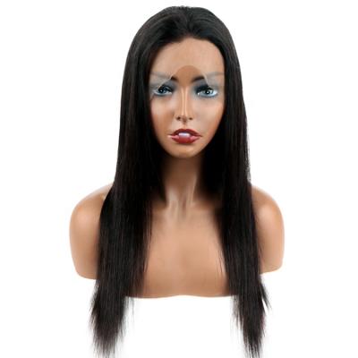 China Silky Straight Wave Wholesale Full Lace Wig 100% Virgin Remy Hair Wigs Use Brazilian Straight Human Hair Lace Front Wig for sale