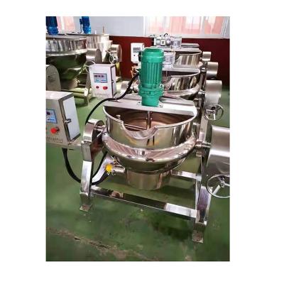 China Vegetable Processing Plant Steam Electric Gas Jacketed Kettle Cooking Machine Blender for sale