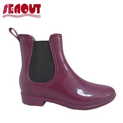 China Nonsmell and high heels non-slip women's rain boots and rubber zapatos de mujer for sale