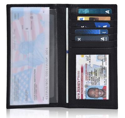 China Fashion checkbook cover for double checks standard ledger wallet to ensure men's and women's simple design for sale