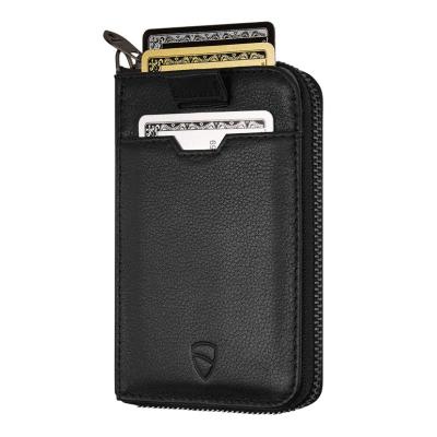 China RFID NOTTING HILL Slim Zipper Wallet With RFID Protection For Cards Cash Coins for sale