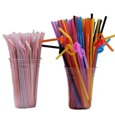 China Disposable Wholesale Transparent Long Drinking Straws for sale