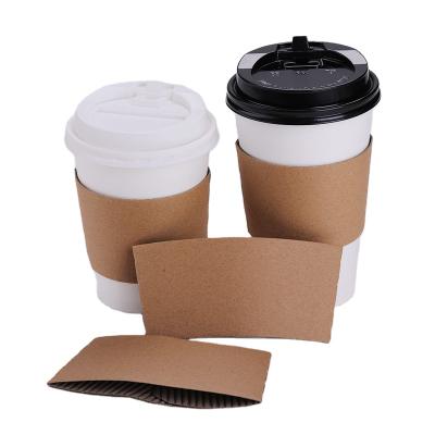 China Disposable Paper Cup Sleeve For Hot Drink for sale