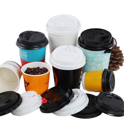 China Disposable Custom Logo Printed Double Wall Paper Cardboard Coffee Cups for sale