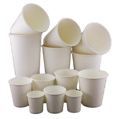 China Disposable China Factory Company Custom Logo Printed Single Wall Paper Cups for sale