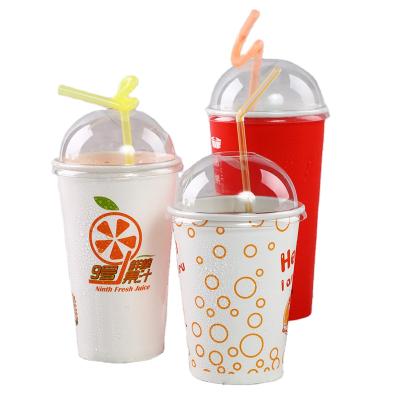 China Disposable 24oz Cold Paper Cup Custom Cold Drinks Paper Cups for sale