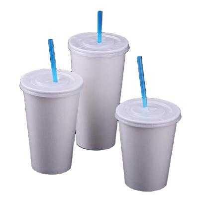 China 10oz 350ml disposable cold paper cup qianhe drinking factory in Dong Guan for sale