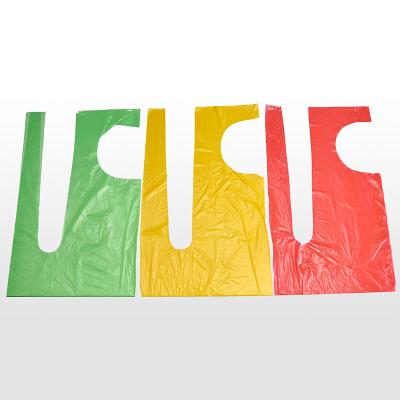 China Eco-friendly / waterproof / clear customized disposable plastic aprons waterproof medical /kitchen apron pe apron for sale