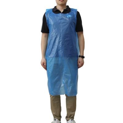 China Disposable Plastic Apron Waterproof HDPE PE LDPE Disposable Cleaning Plastic Apron For Adults for sale