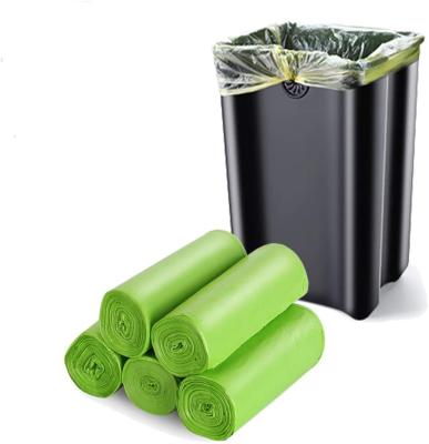 China Disposable Degradable Bio Garbage Bag On Roll Bin Liners Bio Based for sale