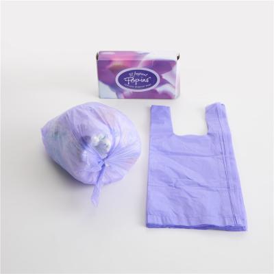 China Custom Waterproof Biodegradable Disposable Diaper Waste Bag Baby Scented Plastic Diapers Bag for sale