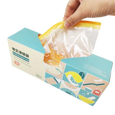 China LDPE Food Packaging Bag Reusable Reusable Ziplock Zipper Lock Plastic Freezer Zipper Bags for sale