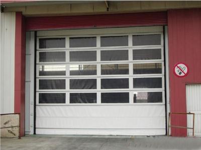 China 40mm Thickness Aluminum Alloy Fast Spiral Garage Security Door with 1000N Output Torque for sale