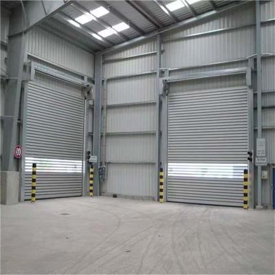 China Finished Aluminum Alloy Fast Rolling up and Shutting Security Warehouse Garage Door for sale