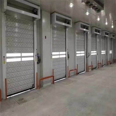 China 35 tot 65 graden Celsius Aluminium legering Rapid Roll Up Roller Shutter Automatische Garagedeur Te koop