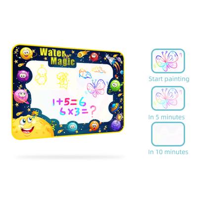 China Reusable Educational Toys Gifts For Kids Color DIY Doodle Mat Painting Set Magic Water Canvas Drawing Toy for sale