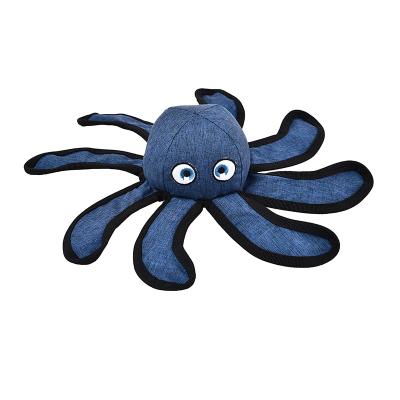 China Sustainable rPET Recycle Meterial Octopus Shape Dog Chew Toys Custom Logo for sale