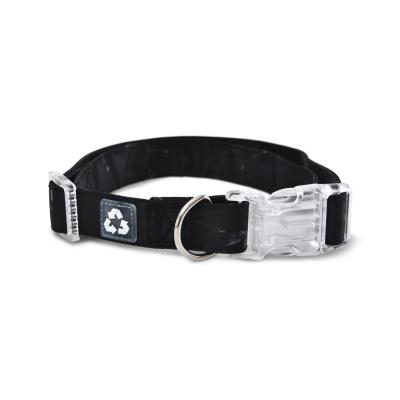 China Sustainable Plastic Reuse Luxury Pet Accessories Recycle 100% Recycle Webbing Dog Collar for sale