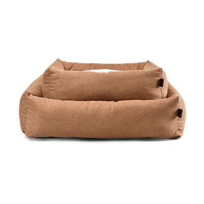 China Rectangle Blanket Removable Elegant Soft Classic Design Twill Canvas Dog Bed for sale