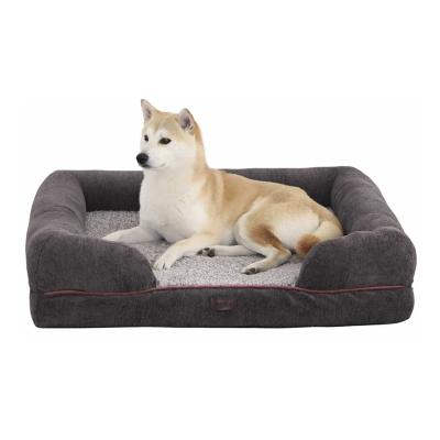 China Petstar New Product Luxury Winter Self-Heating Warm Heated Pet Sofa Dog Bed for sale