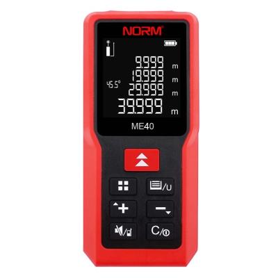 China Standard 40m Laser Distance Meter Digital Range Finder Altimeter 117*53*27mm Tape Measure for sale