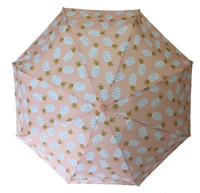 China Mini Folding Pocket Umbrella Pongee Five Folding for sale