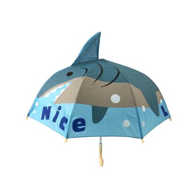 China All In One Open Animal Children Umbrella, Kids Umbrella, 1 17.5 Inch Umbrella Shark Design Manual Open Safety Design Kids Umbrella for sale