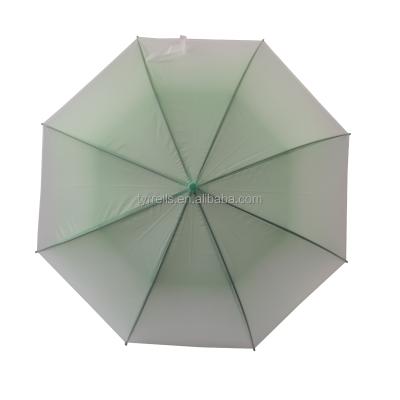 China Tropical Colorful Straight Clear Umbrella POE Fashion Change Color Transparent Umbrella for sale