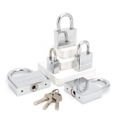 China shatterproof padlock lock with short shackle square shape door lock guard safety 50mm 50mm for sale