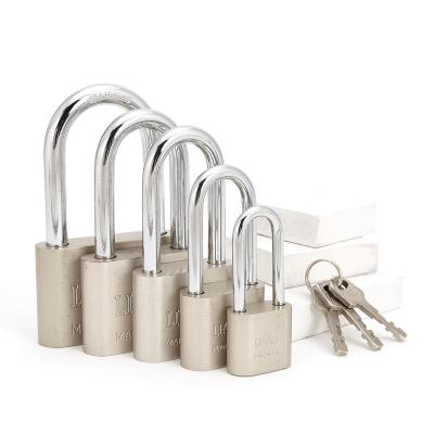 China Large Padlock 60 Mm Matte Round Corner Laminated High Quality Laminated Padlock Protective Lock Iron Brass Shackle Long 60 Mm for sale