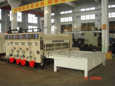 China Máquina de la fabricación de cajas de la cartulina acanalada, semi auto con la alimentación de cadena en venta