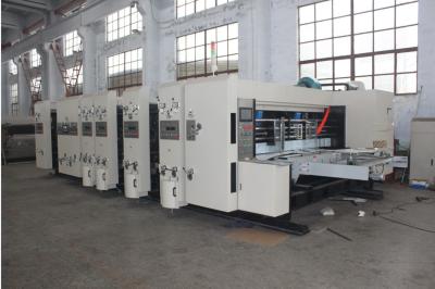 China High Precision Carton Box Printing Machine Slotting Die Cutting With Stacker for sale