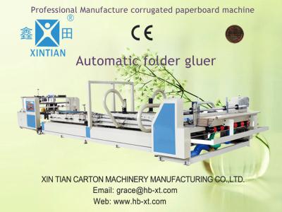 China Pneumatic Paper Carton Making Machines Vacuum Feeding With Stacker for sale