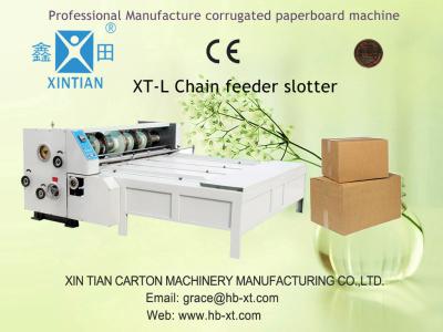 China Chain Feeding Paper Roll Slitting Machine For Cardboard Creasing for sale