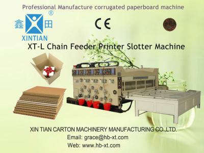 Chine Machine de fente de papier de boîte de carton de lubrification avec l'alimentation à chaînes à vendre