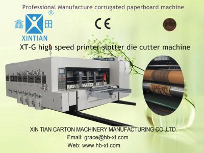 China Heavy Duty Paper Slitting Machine , PLC Touch Screen Control Carton Printer for sale