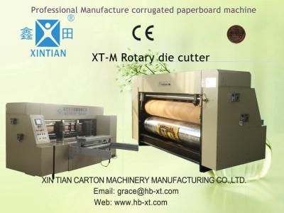 China Chain / Lead Edge Feeder Rotary Die-Cutting Machine For Corrugated Carton Sheet for sale