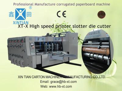 China Carton Flexo Printing Rotary Die Cut Machine With Lead Edge Feeding for sale