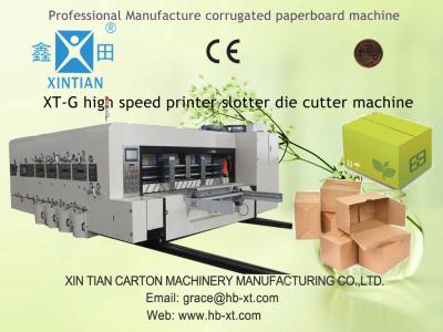 China 30kw Flexo Printing Slotting Machine With Human-Computer Interface for sale