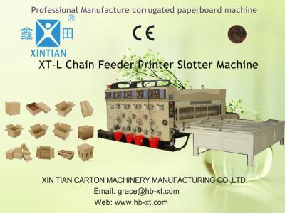 China Creasing Motorized Flexo Printing Slotting Machine , 3200mm Width for sale