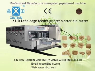 China Die-Cutting Automatic Corrugated Box Making Machine , Double Oil Pipe for sale