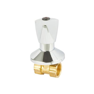 China General Hot Selling Zinc Alloy Handle Hose Brass Concealed Chrome Stop Valve for sale